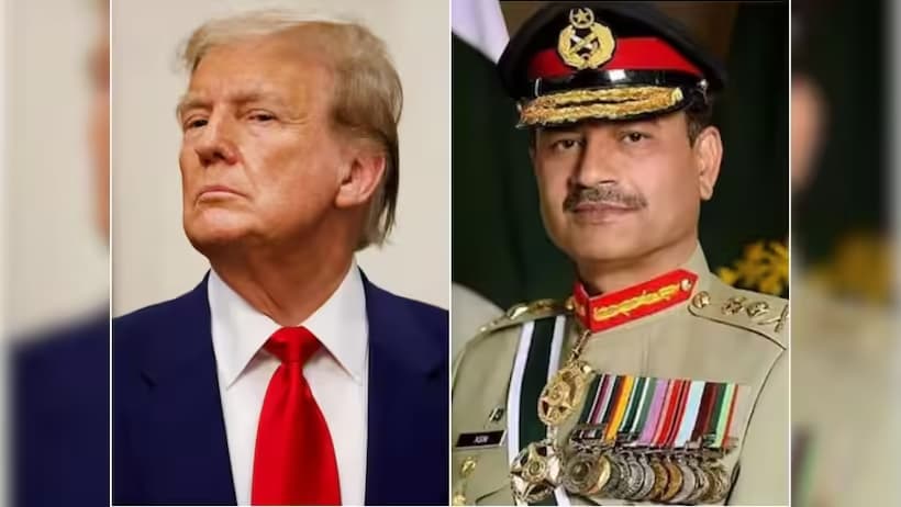 US President Donald Trump and Pakistan Army Chief Field Marshal Asim Munir.