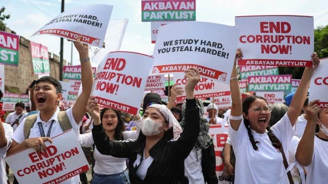 Manila erupted in massive protests