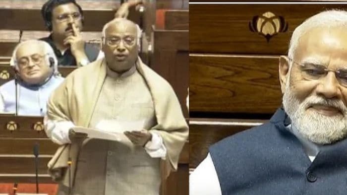 Kharge’s comment on Deve Gowda sparks light moment in Rajya Sabha, PM Modi smiles