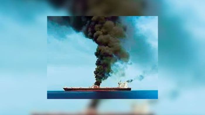 Drone attack sets Kuwaiti oil tanker ablaze off UAE coast amid escalating Gulf tensions