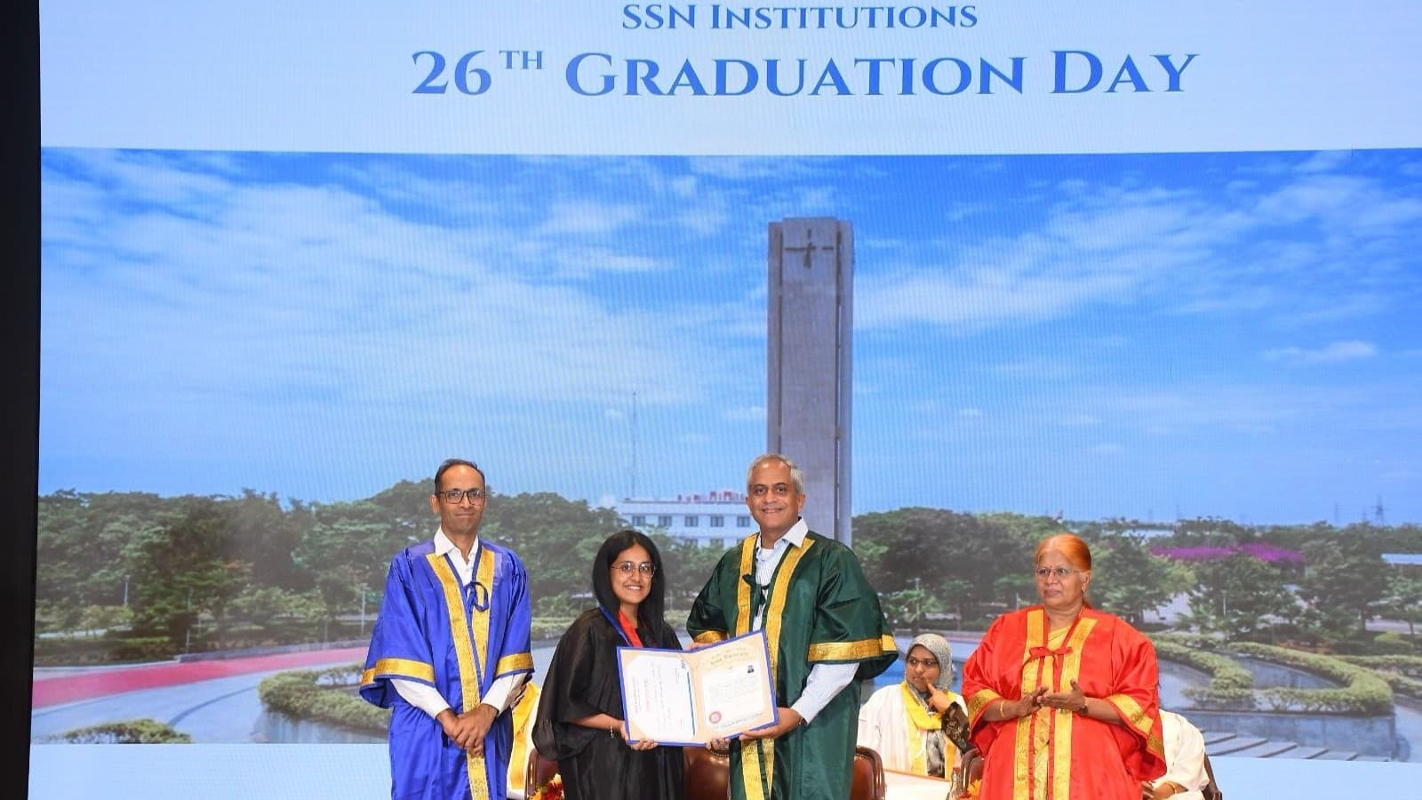 SSN College of Engineering celebrates 26th graduation day, over 950 students awarded degrees