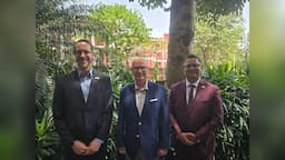 Cape Breton University held a New Delhi media roundtable led by David C. Dingwall.