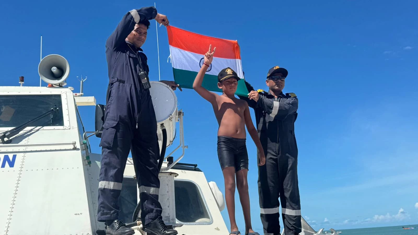 A seven-year-old swimmer