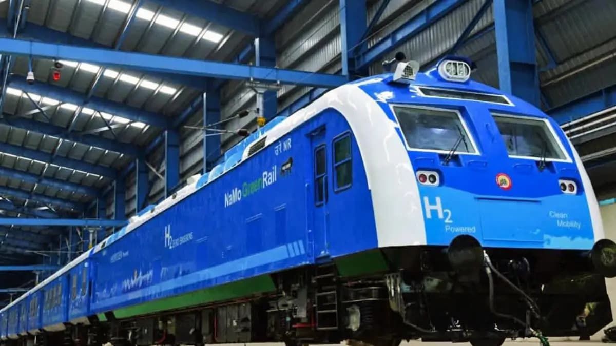 India's first indigenous hydrogen fuel cell train unveiled: Route, speed and key features