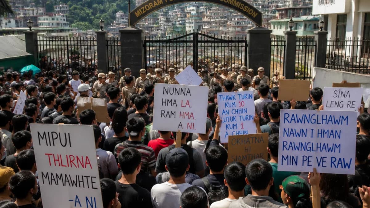 Mizoram student body protests MPSC recruitment process, seeks scrapping of OTR system