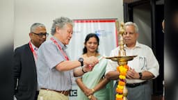 Researchers and technology experts at ICETCI 2026 conference hosted by Mahindra University