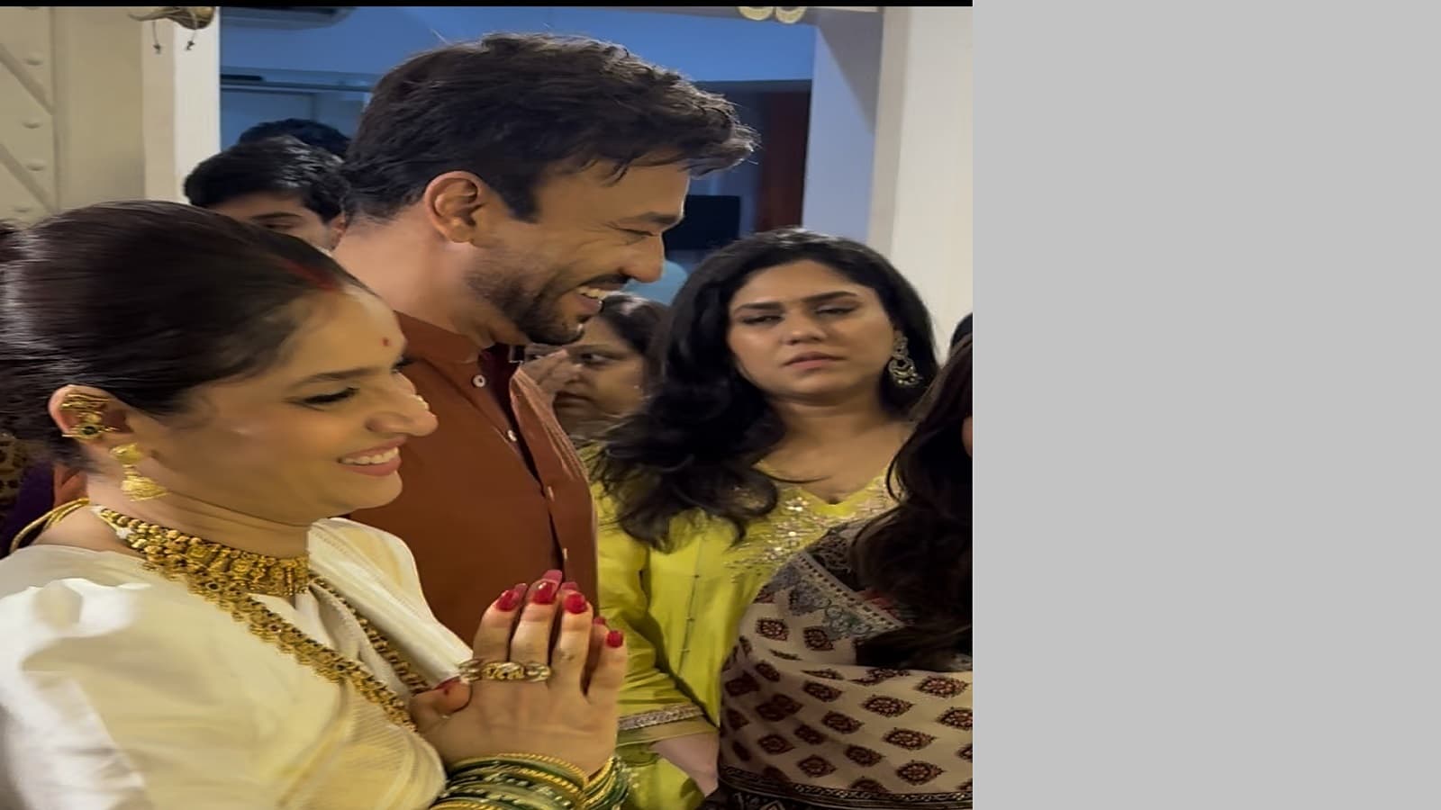 Ankita Lokhande explains significance of Gauri Poojan to Ekta Kapoor during Ganesh Chaturthi