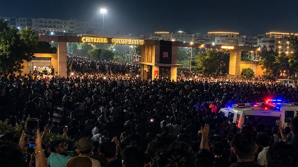 Chitkara University suspends classes amid protests over unverified student death claims