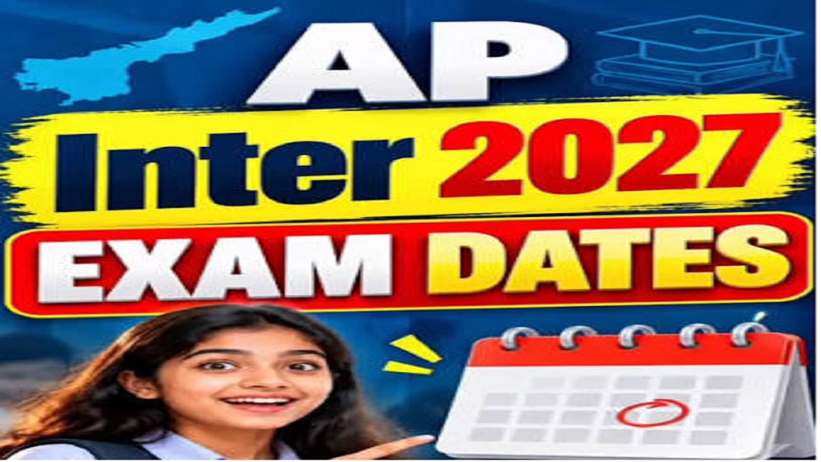 AP Intermediate Exams 2027 revised 32-page answer booklet and Biology OMR sheet guidelines.