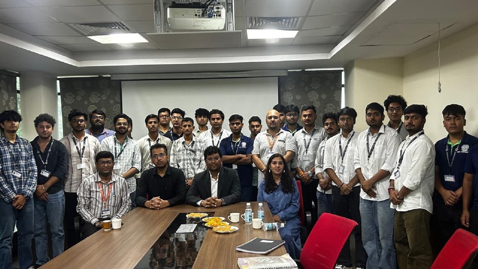 Ajay Gupta delivering a guest lecture on practical civil engineering, BIM and AI at SGT University in Gurugram.