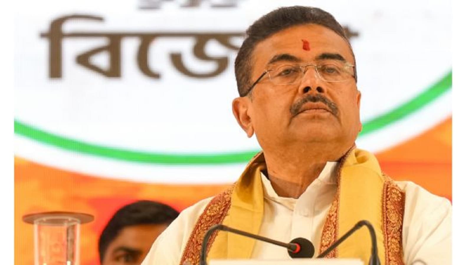 West Bengal Chief Minister Suvendu Adhikari discussing school curriculum revisions, NEP 2020 implementation and proposed educational tablet assistance for students.