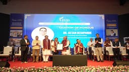Tamil Nadu Governor Rajendra Arlekar at FUEL SkillTech University's 20th Foundation Day and second convocation ceremony in Bhugaon, Pune.