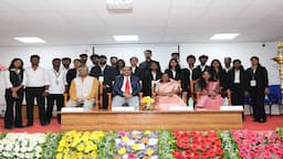 Legal professionals and law students at the SRM National Tamil Moot Court Competition 2026 at SRMIST, Kattankulathur.