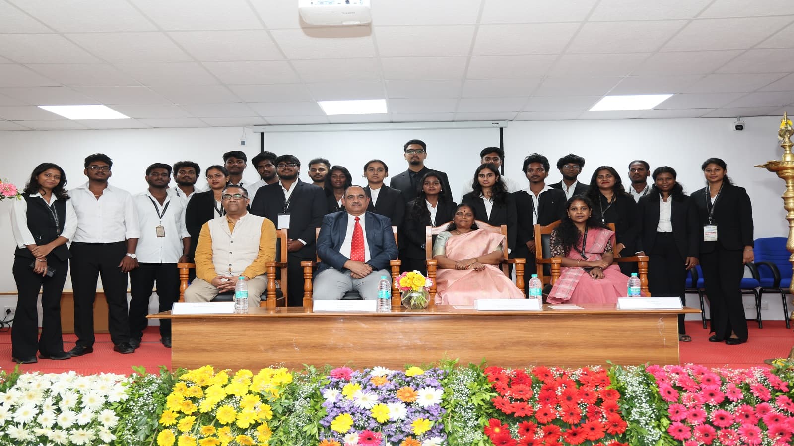 Legal professionals and law students at the SRM National Tamil Moot Court Competition 2026 at SRMIST, Kattankulathur.