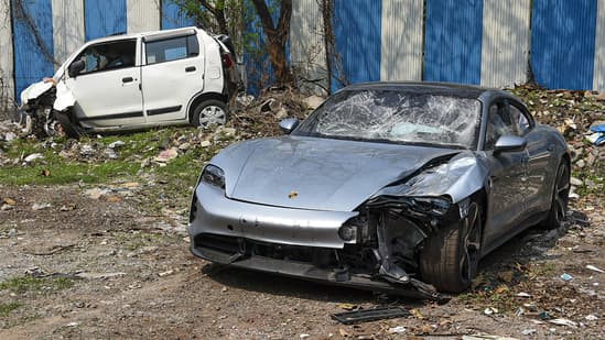 The Porsche car was found without number plate in Pune involved in the accident