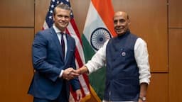Defense Minister Rajnath Singh and US Defence Secretary Pete Hegseth