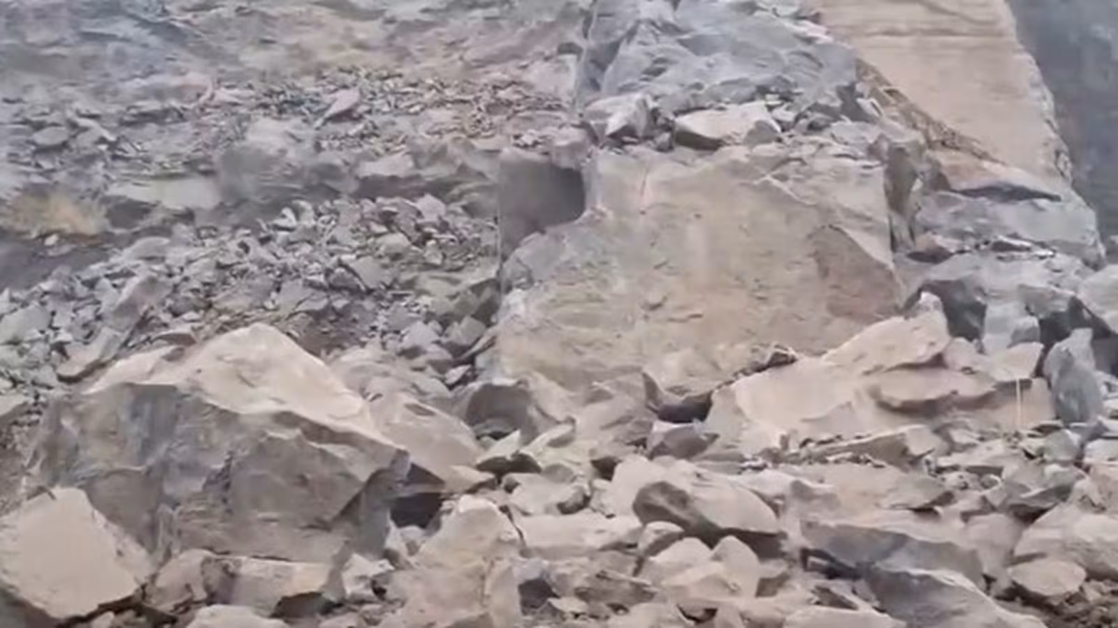 devastating rock collapse