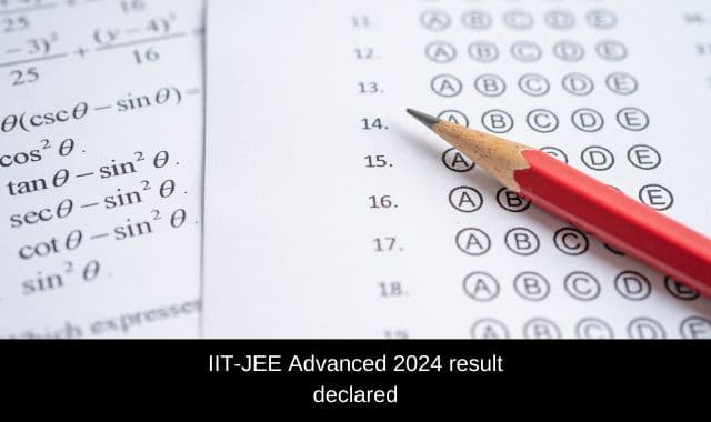 IIT-JEE Advanced 2024 result declared