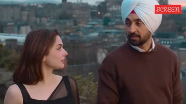 Indian singer-actor Diljit Dosanjh and Pakistani actress Hania Aamir