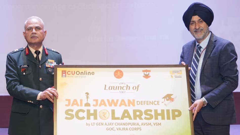 Chandigarh University launches online scholarship for defense personnel children