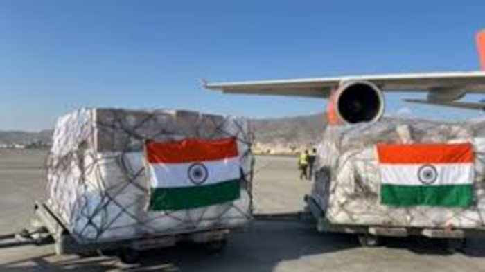 India is sending help to people in West Asia who are suffering because of the crisis