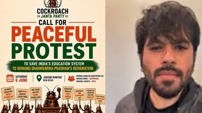 Cockroach Janta Party founder Abhijeet Dipke to lead Jantar Mantar protest, seeks Dharmendra Pradhan’s resignation over NEET row