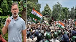 Students protest against alleged exam irregularities near Jharkhand Assembly in Ranchi