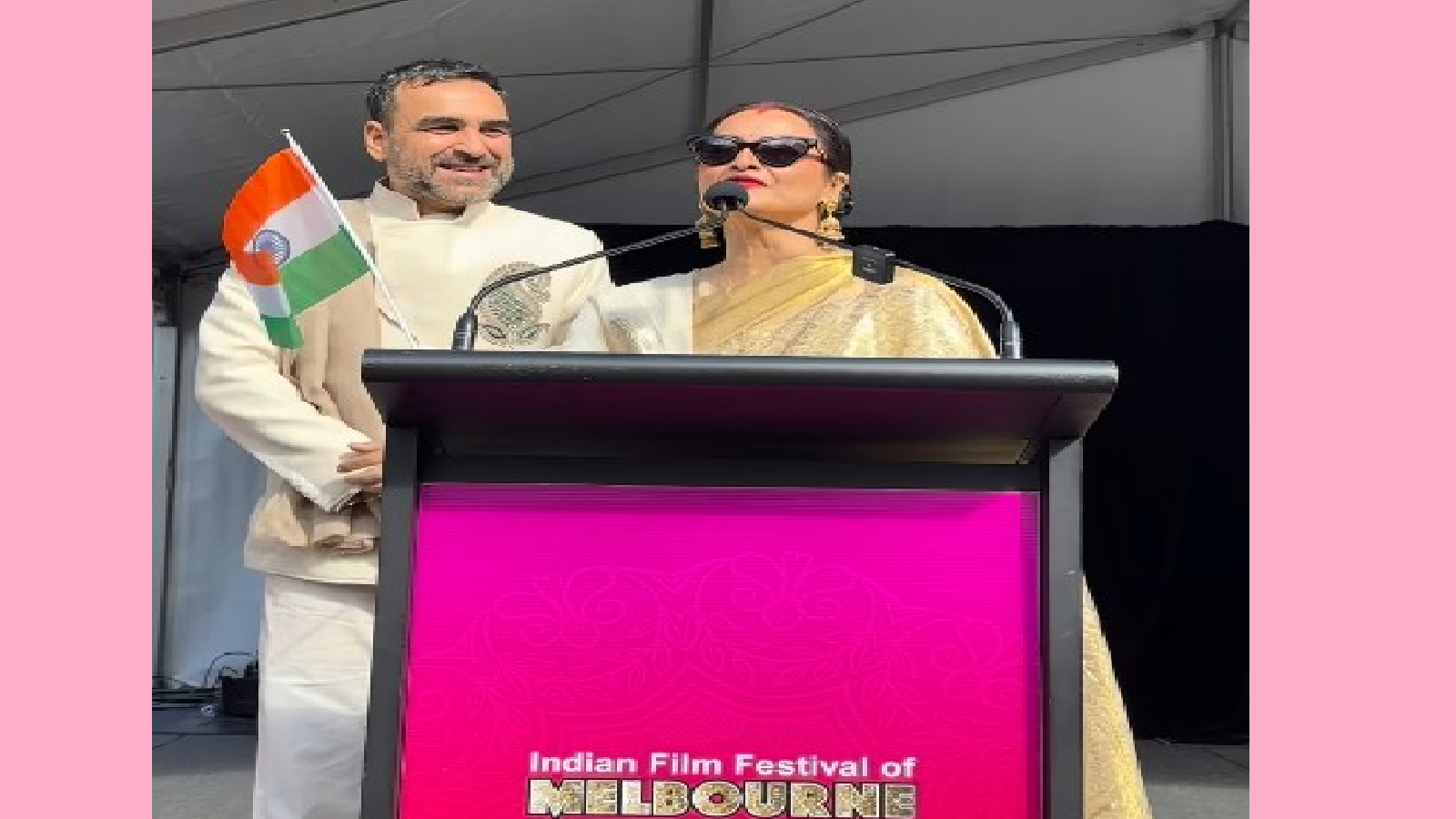 Rekha Turns English Teacher for Pankaj Tripathi in Melbourne