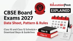 CBSE Board Exams 2027 date sheet, exam pattern and examination rules for Class 10 and 12 students