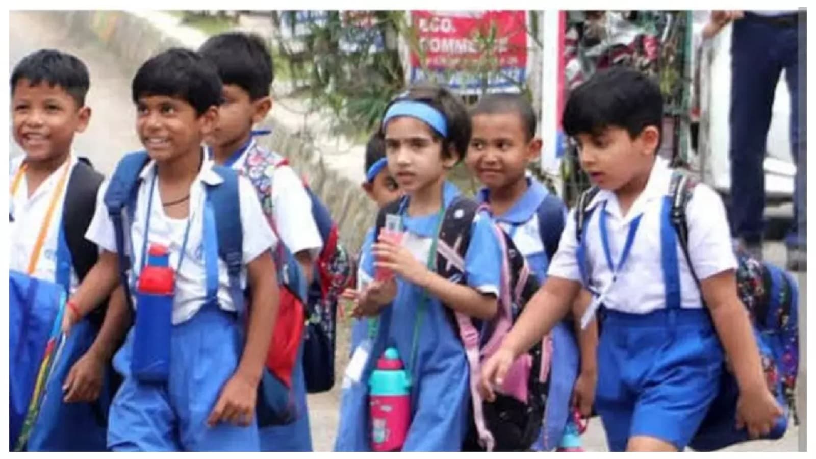 Representative image of a school building ahead of online classes announced in Chandauli during the Varanasi air show.